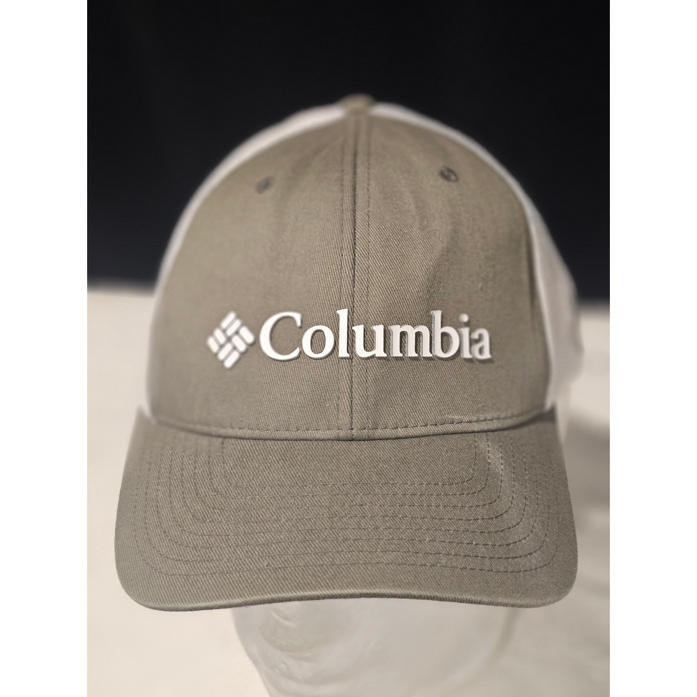 Columbia PFG Mesh Back Trucker Hat Gray White Flexfit L/XL 1495921